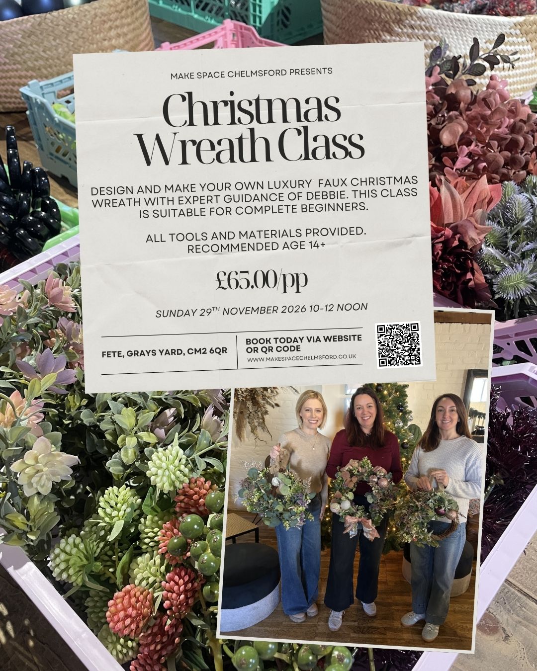 Christmas Wreath Making Class 2026