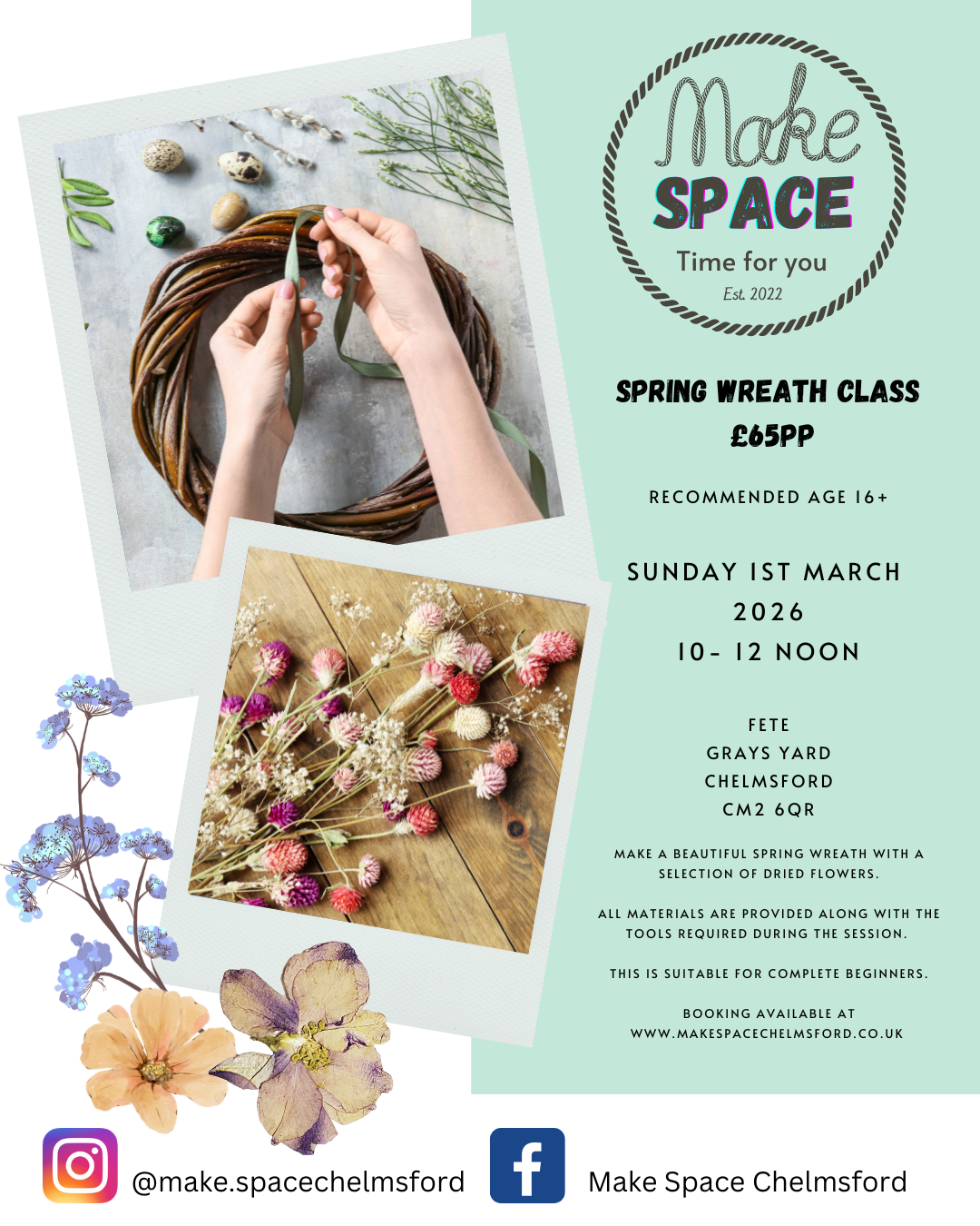 Spring Wreath Making Class