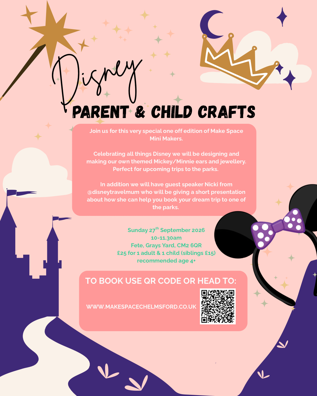 Disney inspired Parent & Child craft class